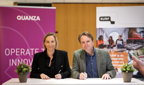 SURF en Quanza tekenen