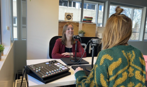 podcastopname met Sophia Gelpke en Sanne Koenen