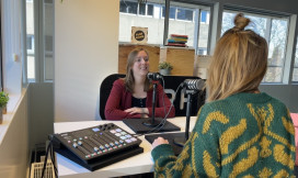 podcastopname met Sophia Gelpke en Sanne Koenen